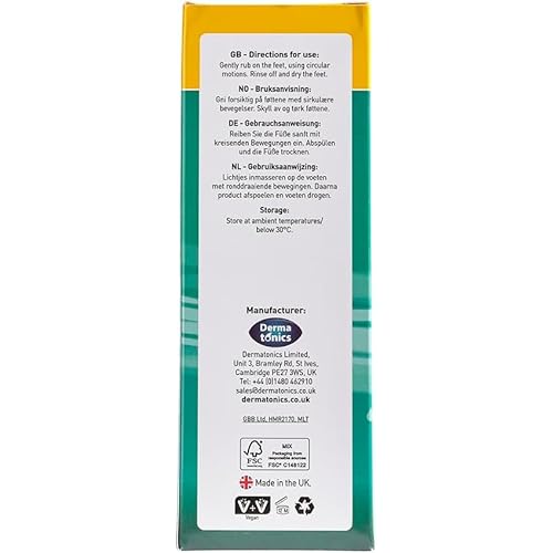 Dermatonics Sensory Foot Scrub 125ml & Foot Soak 350g | Exfoliates, Softens & Improves Skin