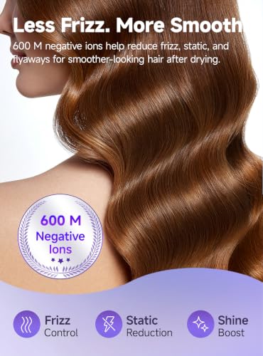 Professional Ionic Hair Dryer - Fast Drying, Quiet, Lightweight
