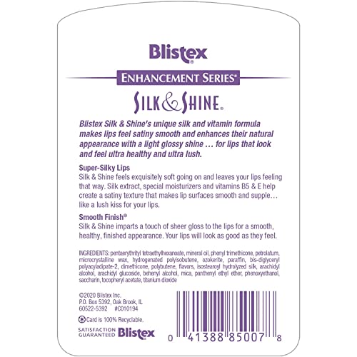 Blistex Silk & Shine Lip Moisturizer 0.13 oz Pack of 4