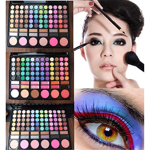 78-Color Eyeshadow Palette with Lipgloss & Concealer Set