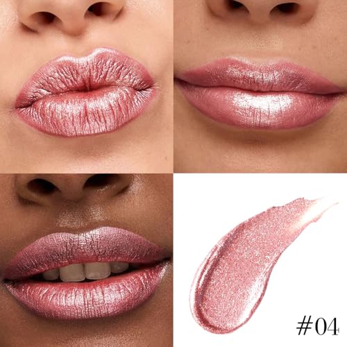 Rose Gold 2-in-1 Lip Liner & Liquid Lipstick Set, 21 Shades