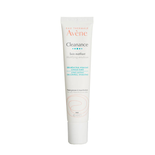 Eau Thermale Avène - Cleanance Mattifying Emulsion Lotion - Matte Finish - 24 Hour Hydration For Oily, Blemish-Prone Skin - 1.35 fl.oz. (Pack of 1)