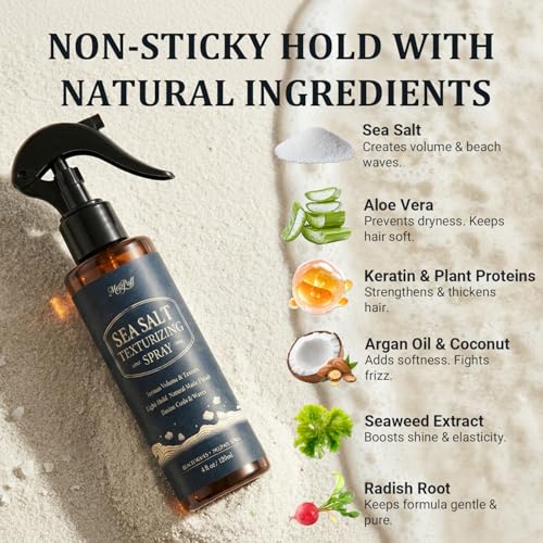 Sea Salt Spray for Fine Hair – Volume & Texture Matte Finish