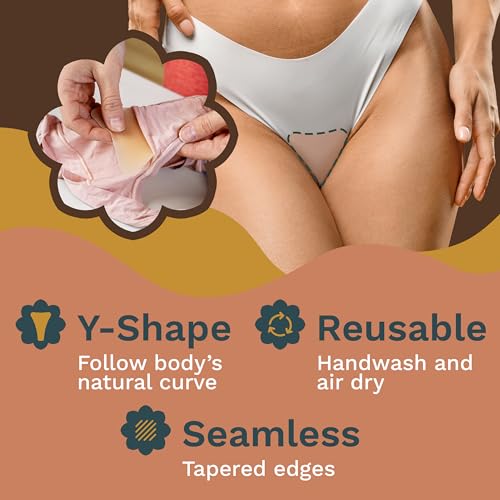 Nia Vertue Seamless Camel Toe Concealer & Hider - Silicone Underwear Guard, 3 Pack