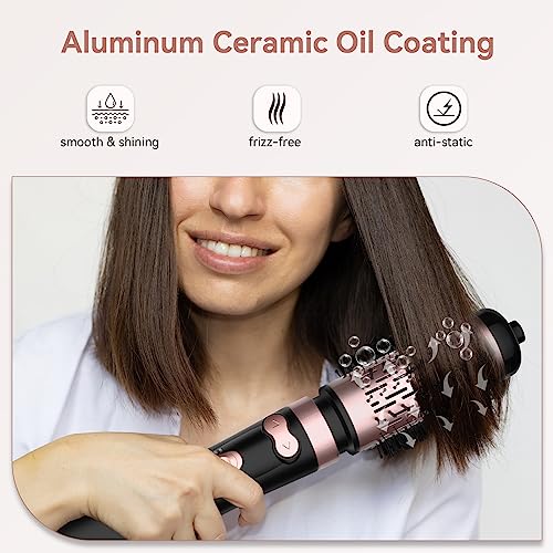 Rotating Hair Dryer Brush 2-in-1 Ceramic Hot Air Styler