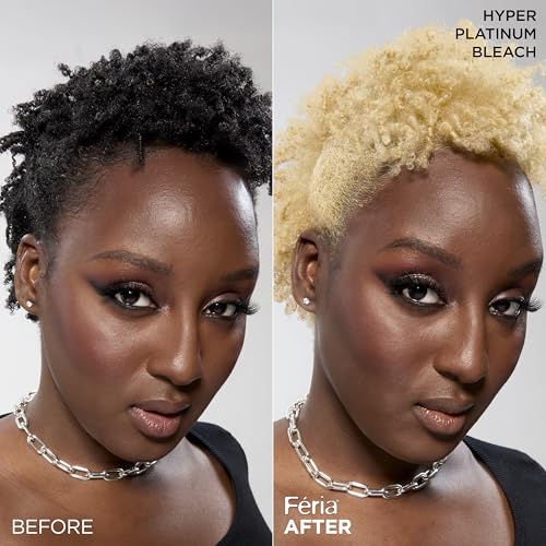 L'Oreal Paris Feria Hyper Platinum Hair Bleach Kit with Purple Conditioner