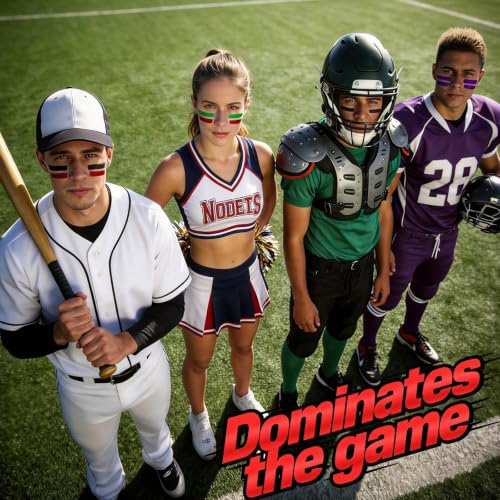 Eye Black Sticks for Sports - 16 Pack Waterproof Face Paint