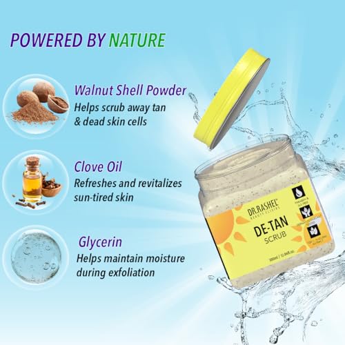DR.RASHEL De-Tan Body & Face Scrub 380ml | Exfoliating Cleanser