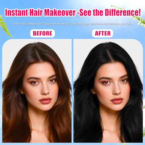 Temporary Black Hair Color Wax - Washable Dye for Events & Cosplay