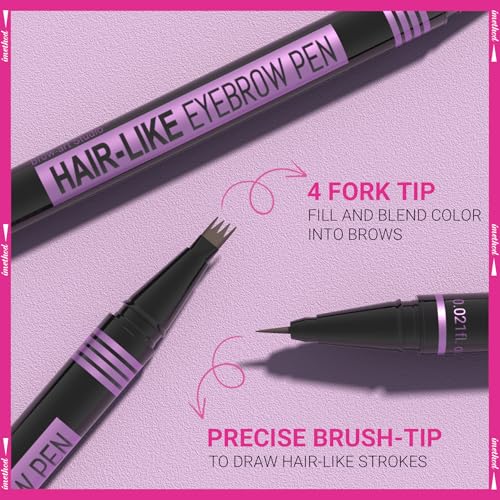 iMethod 2-in-1 Eyebrow Pen - Dark Brown Microblading Brow Pencil
