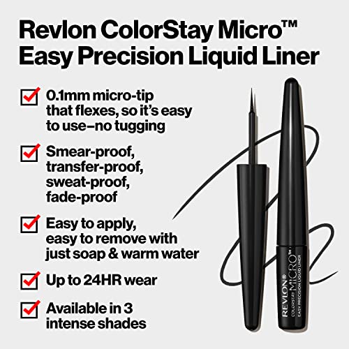 Revlon ColorStay Micro Liquid Eyeliner - 24HR Waterproof Precision