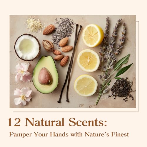 BODY & EARTH 48-Pack Travel Size Hand Cream Bulk Set for Dry Skin