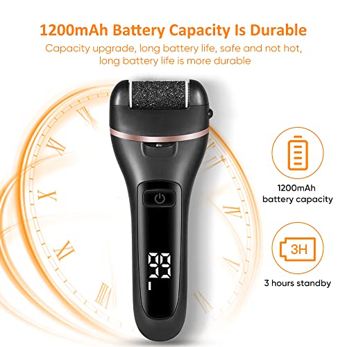 Rechargeable Electric Callus Remover & 10-Piece Pedicure Set