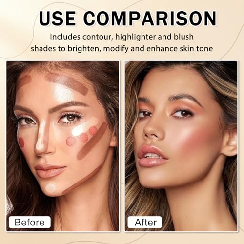 Double-Ended Cream Contour Stick Makeup Kit - 6 Colors