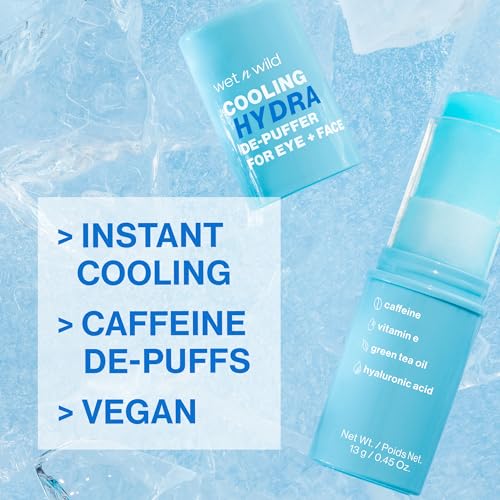 Wet n Wild Cooling Hydra De-Puffer Face Primer Stick 0.45 Fl Oz - Soothing & Refreshing