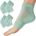 Chiroplax Mint Vented Moisturizing Heel Socks - 2 Pairs for Dry Cracked Feet