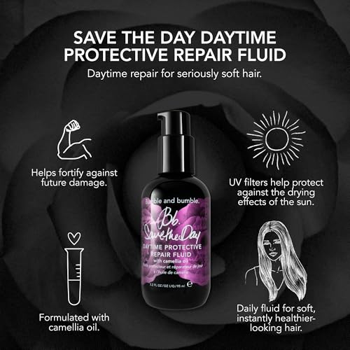 Bumble and bumble. Save the Day Protective Hair Repair Fluid Daily Serum | For Damaged Hair | Curly, Wavy, Straight, 3.2 Fl Oz