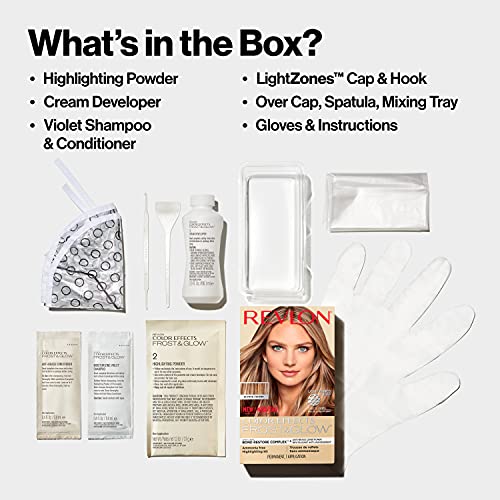 Revlon Frost and Glow Hair Highlight Kit Blonde 8 Oz - 1 Pack, Salon-Quality Highlights
