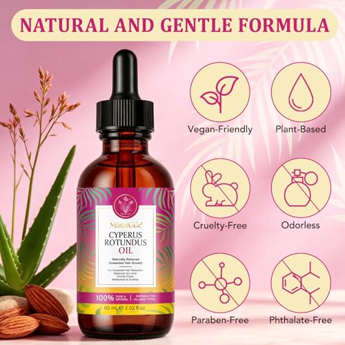 Cyperus Rotundus Oil - Natural Hair Removal & Inhibitor 60ml