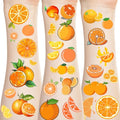300 Little Orange Cutie Themed Tattoos Temporary Stickers Tangerine Theme Clementine Fruit Baby Shower Orange Clementine Birthday Party Decorations Supplies(30 Sheets)