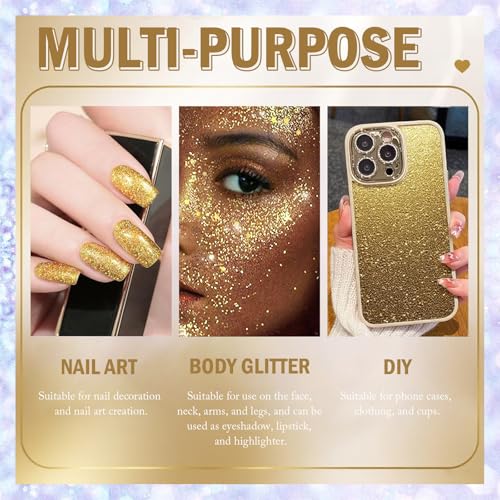 Gold Holographic Glitter Stick - Waterproof Body Makeup