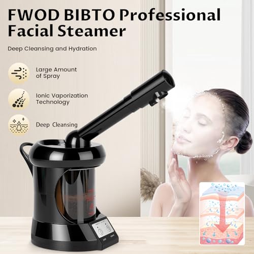 Professional Facial Steamer with Nano Ionic Mist & Extendable Arm