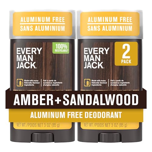 Every Man Jack Aluminum Free Deodorant Men 2pk Sandalwood