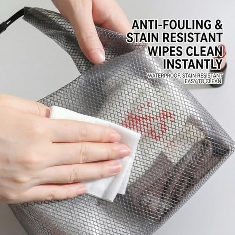2-Pack Waterproof Toiletry Bags, Clear EVA Organizer Pouches