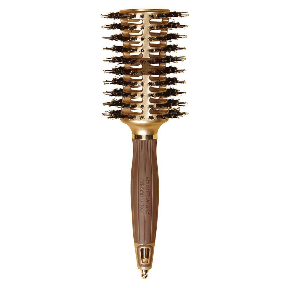 Olivia Garden NanoThermic Contour Vent Combo Hair Brush NT-CVM (Medium 2 3/4")