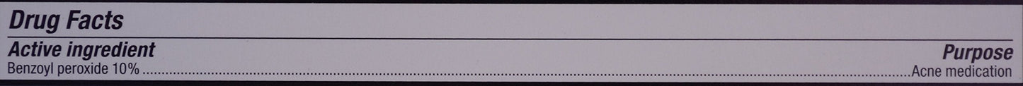 Benzoyl Peroxide 10 % Generic for Persa Gel 10 Maximum Strength Acne Medication Gel for Treatment and Prevention of Acne Pimples, Acne Blemishes, Blackheads or Whiteheads. 1.5 oz. per Tube Pack 3 Total 4.5 oz.