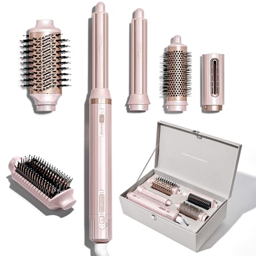 GLAMUP FusionPro 6-in-1 Hot Air Styler & Thermal Brush - Pink