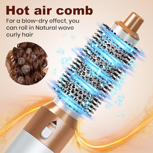 5-in-1 Hair Dryer Brush with Air Curler – Ionic Styling Tool