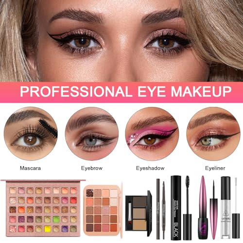 SHELAKIN All-in-One Makeup Kit for Women | 40 Colors Eyeshadow & More