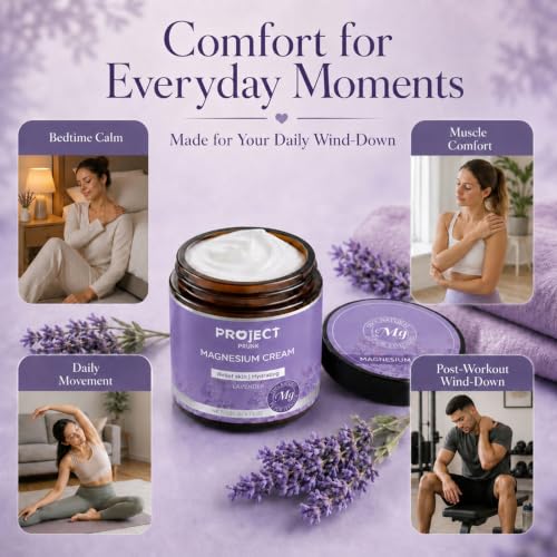 Magnesium Cream for Sleep & Muscle Relief with Lavender Scent - 4.23 OZ