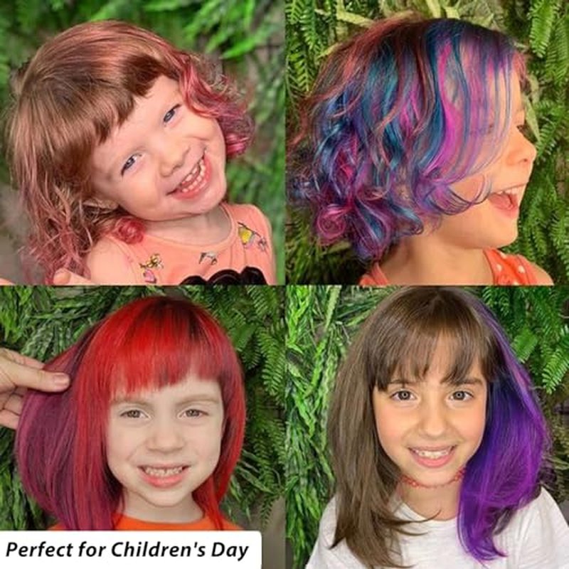 6-Color Temporary Hair Wax Set for DIY Hairstyles | Washable & Gentle
