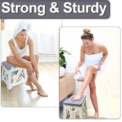 Folding Shower Stool for Shaving Legs | Waterproof