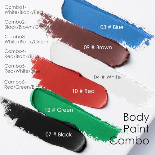 Blue White Red Face Paint Stick Set - Sports & Cosplay