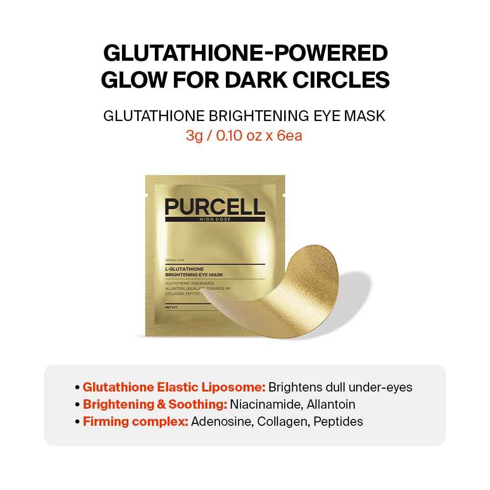 PURCELL L-Glutathione Brightening eye mask(6 pairs, 0.10oz)