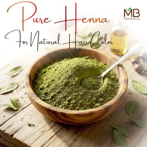 MB Herbals 100% Pure Henna Powder 8 oz - Natural Orange-Red Hair Color