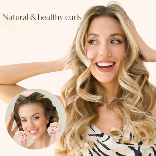 YANIBEST Heatless Hair Curler Set - Soft Overnight Ribbon Wrap & Scrunchies