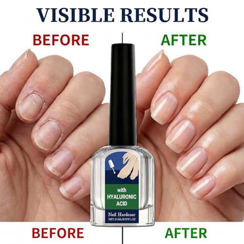 NovaCharm Hyaluronic Acid Nail Hardener - Strengthens Brittle Nails