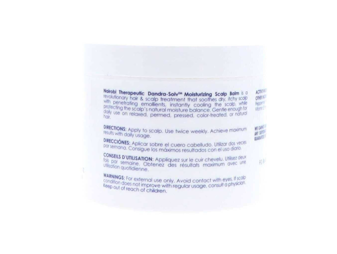 Nairobi Therapeutic Dandra-Solve Moisturizing Scalp Balm Unisex, 4 Ounce