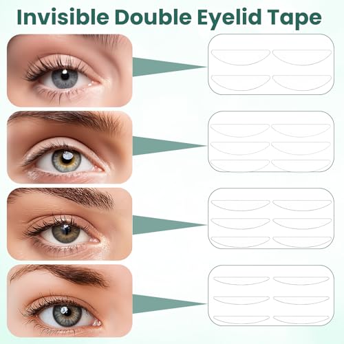 480PCS Eyelid Tape for Hooded Eyes - Invisible Double Eyelid Lifter
