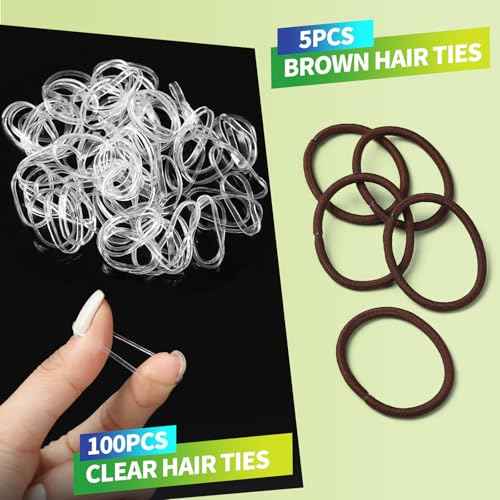 YGDZ Dance Hair Accessories Kit, Ballet Dance Stuff, Hair Nets for Buns, Bobby Pins Brown, Clear Elastic Hair Ties, Dance Competition Must Haves for Ballet Girls Women£¬Brown