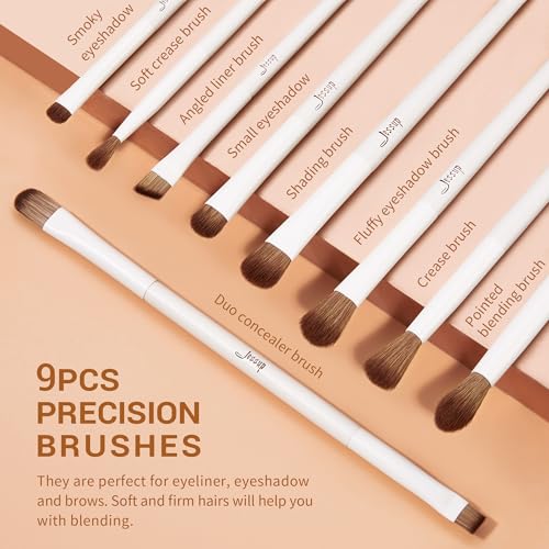 Jessup 14Pc Makeup Brush Set - Professional Synthetic Brushes