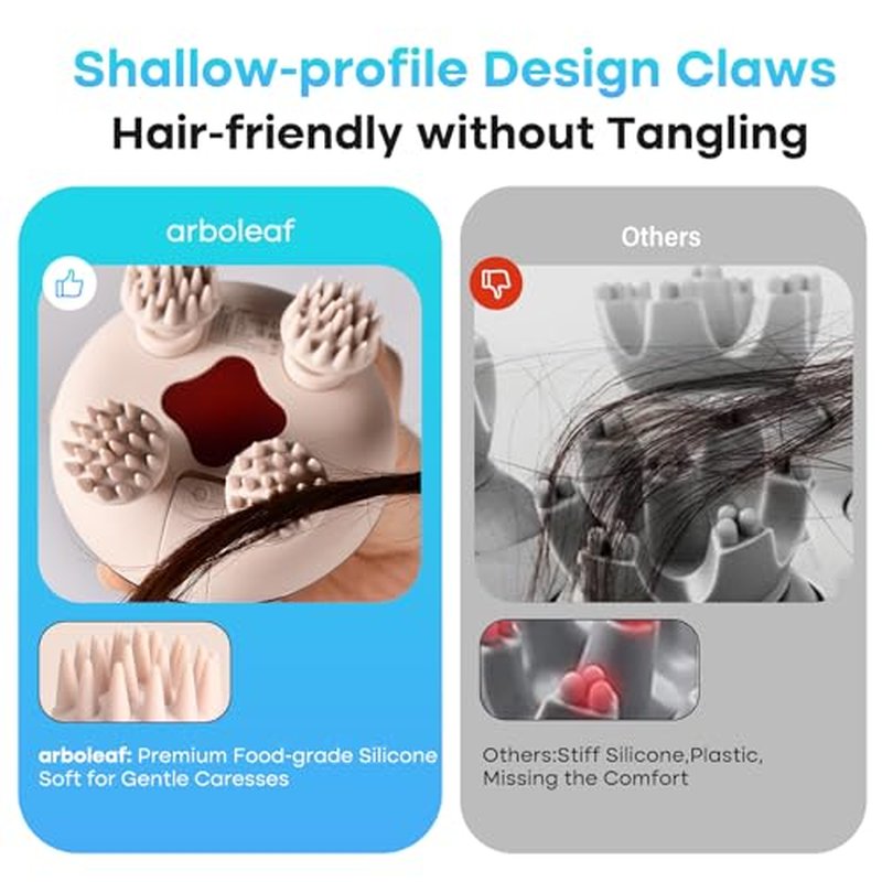 Arboleaf Electric Scalp Massager with 128 Massage Nodes