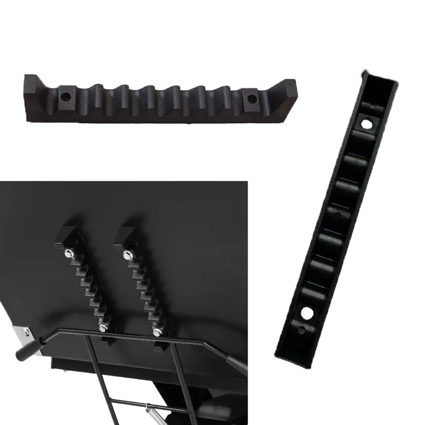 UtySty 2 Pack Message Bed Adjustment Bracket Replacement Parts Plastic Multi Position Adjustable Backrest Support Teeth Back Mount Brackets for Tattoo Chair Table Spa Salon Facial Esthetician Bed