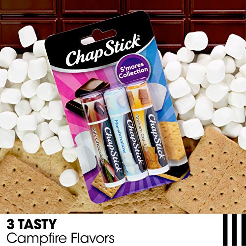 ChapStick Lip Moisturizer, S¡¯Mores Collection 3-Packs (12 Sets/36 Tubes) ? Bulk Lip Balm, Cozy & Sweet, 0.15 Oz Ea