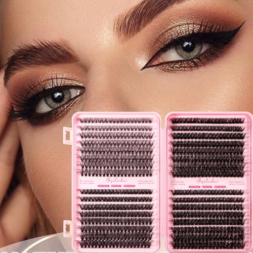 DIY Lash Clusters Kit - 640 Individual Extensions, 4 Styles, 10-16mm