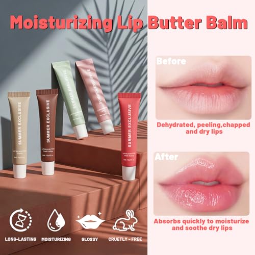 Summer Tinted Lip Balm Butter Set - 5 Pack, 0.5 Oz